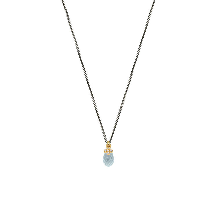 Picture of DROP OF BLUE TOPAZ AND CROSS