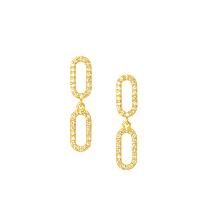 Εικόνα της  EARRING OVAL CHAIN
