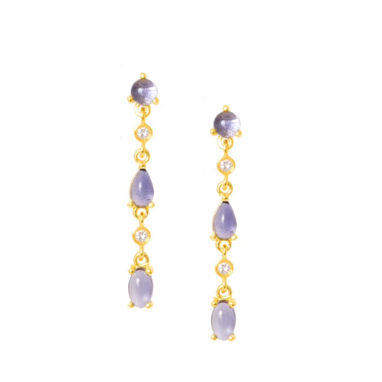 Picture of RETRO CABOCHON EARRING